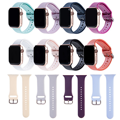 

For Apple Watch Strap 44MM 40MM 38MM 42MM Silicone Sport iwatch Wrist Watch Band