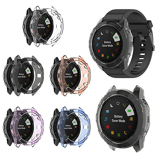 

Soft Crystal Clear TPU Protector Case Cover For Garmin Fenix 6X Pro Smart Watch Protective Accessories