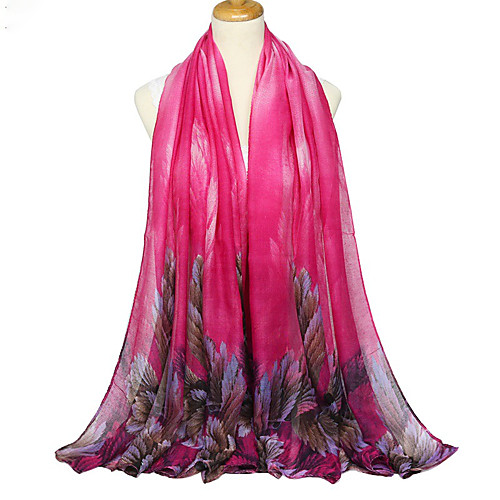 

Women's Women's Shawls & Wraps Daily Yellow Scarf Color Block / Party / Basic / Red / Fall / Winter