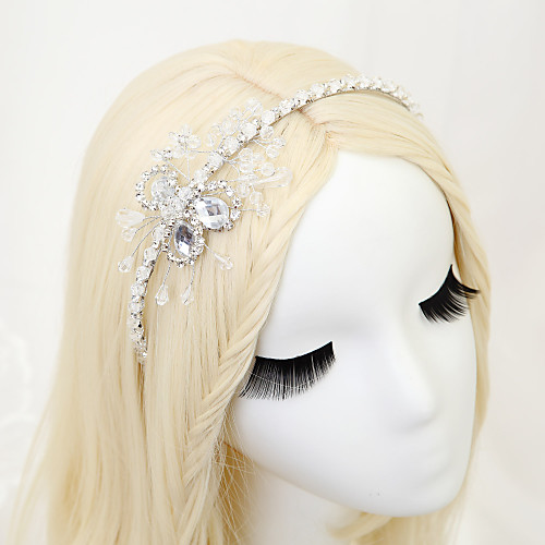 

Crystal / Rhinestone / Paillette Headbands with Rhinestone / Crystal / Paillette 1 Piece Wedding Headpiece