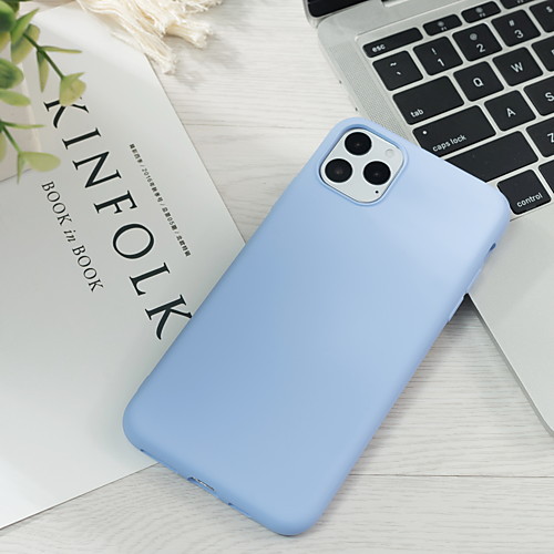 

Phone Case For Apple Back Cover iPhone 11 Pro Max SE 2020 X XR XS Max 8 7 6 Ultra-thin Pattern Solid Color Silicone Silica Gel