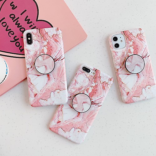 

Case For Apple iPhone 11 / iPhone 11 Pro / iPhone 11 Pro Max Shockproof / with Stand Back Cover Marble TPU