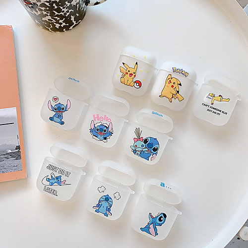 

Case For Apple scene map Air Pods 1 generation 2 generation General purpose Cartoon pattern Scrub TPU Material Soft Case Headphone shell RC