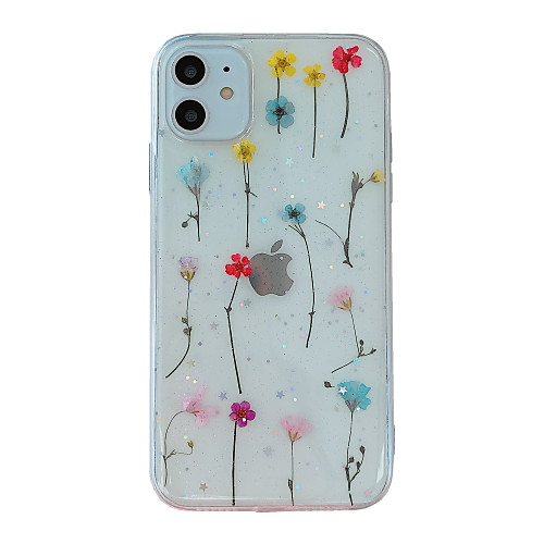 

Case For Apple iPhone 11 / iPhone 11 Pro / iPhone 11 Pro Max Shockproof Back Cover Transparent / Flower TPU