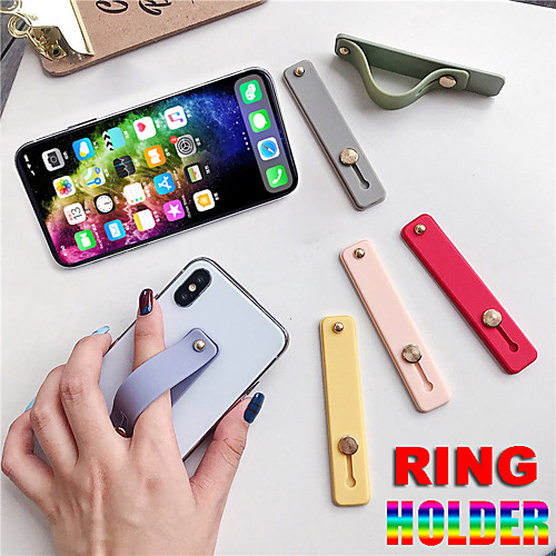 

Finger Ring Holder Silicon Phone Hand Band Holder For iPhone Wristband Strap Push Pull Grip Stand Bracket Wholesale