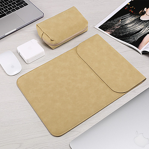 

10 Inch Laptop / 11.6 Inch Laptop / 12 Inch Laptop Sleeve PU Leather Solid Colored Unisex Water Proof Shock Proof