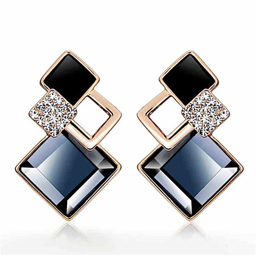 

Women's Earrings Geometrical Flower Stylish Resin Earrings Jewelry Blue / Champagne For Gift Daily 1 Pair