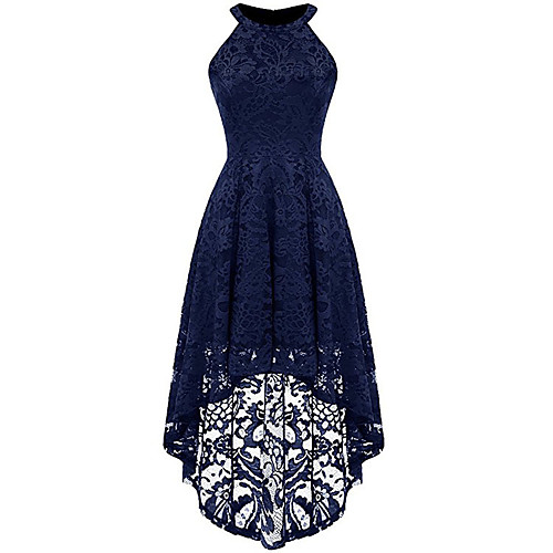 

Women's A Line Dress Maxi long Dress Blue Purple Blushing Pink Wine Fuchsia Black Navy Blue Sleeveless Solid Colored V Neck S M L XL XXL / Cotton / Cotton