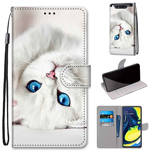 

Phone Case For Samsung Galaxy Full Body Case Leather S9 S9 Plus A6 (2018) A5 A8 2018 J6 J4 (2018) A7 S10 S10 Wallet Card Holder with Stand PU Leather TPU