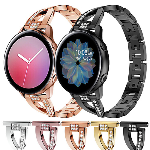 

Watch Band for Samsung Galaxy Watch 42mm / Samsung Galaxy Active 2 40 / 44mm Samsung Galaxy Sport Band / Modern Buckle / Jewelry Design Stainless Steel Wrist Strap