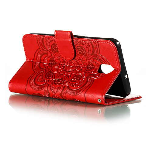 

Phone Case For LG Full Body Case Leather LG V40 LG K30 LG G8 LG K50 Card Holder Geometric Pattern PU Leather