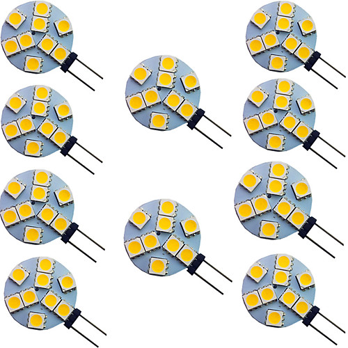 

10pcs 2 W LED Bi-pin Lights 150 lm G4 9 LED Beads SMD 5050 Warm White White 12 V