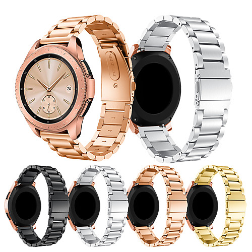 

Smartwatch Band for Samsung Galaxy 42 / Active / Active2 / Gear S2 / S2 Classic / sport Classic Buckle Stainless Steel Band Wrist Strap 20mm