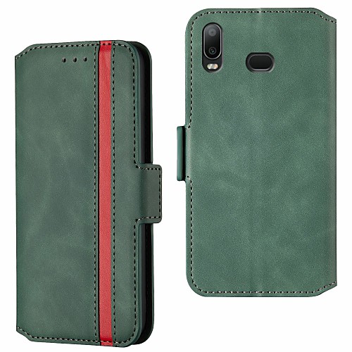 

Case For Samsung Galaxy Samsung Galaxy A10 / Samsung Galaxy A20 / Samsung Galaxy A30 Wallet / Card Holder / with Stand Full Body Cases Solid Colored PU Leather
