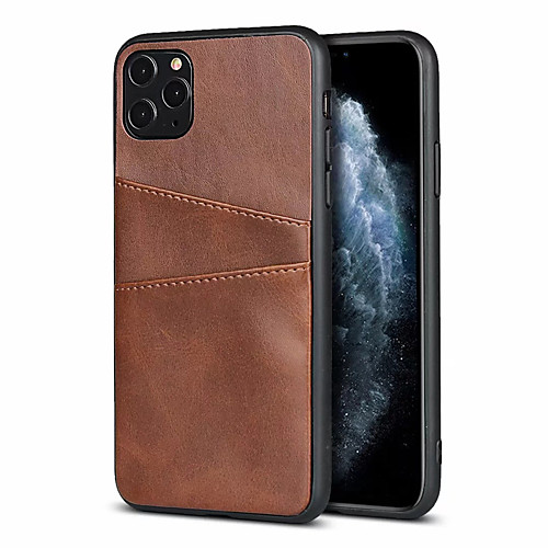 

Phone Case For Apple Back Cover Leather iPhone 11 Pro Max SE 2020 X XR XS Max 8 7 6 Card Holder Solid Color PU Leather