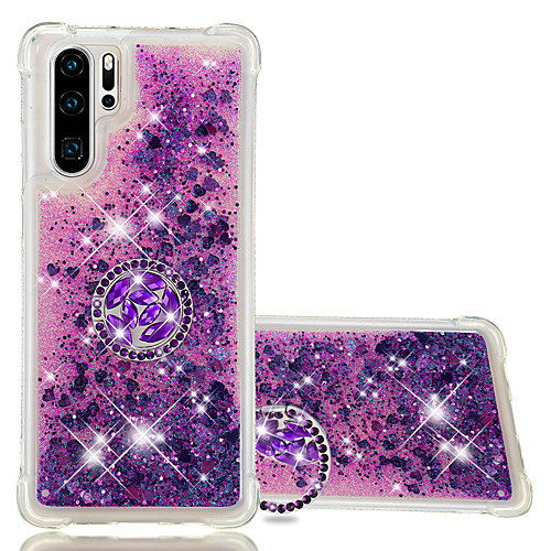 

Case For Huawei scene map P30 P30 Pro Mate 30 Mate 30 Lite diamond ring support High penetration TPU Material Four corners Anti-fall Glitter quicksand phone case