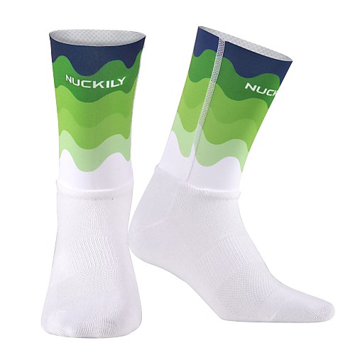 

Socks Compression Socks Bike / Cycling Breathable Cycling 1 Pair Lines / Waves Polyster Lycra Cotton Red / White Black / Red Green M L / Mountain Bike MTB