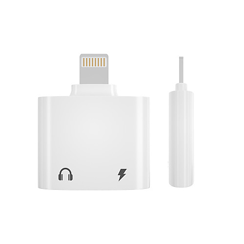 

Lightning / 3.5mm Audio Adapter All-In-1 PVC(PolyVinyl Chloride) USB Cable Adapter For iPhone