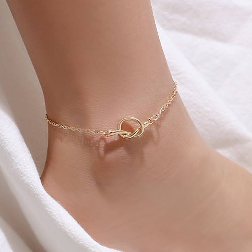 

Barefoot Sandals Ankle Bracelet Men's Body Jewelry For Gift Daily Alloy Gold White / Women's