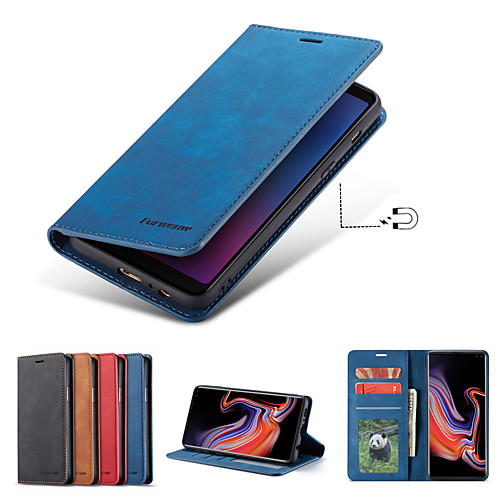 

Case For Samsung A90/A80/A70/A60/A50/A40/A30/A20/A10 Wallet / Card Holder / Shockproof Full Body Cases Solid Colored PU Leather / TPU