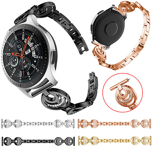 

Jewelry Design Stainless Steel Watch Band For Samsung Galaxy Watch 46mm / Gear S3 Classic / Frontier Replaceable Bracelet Wrist Strap Wristband