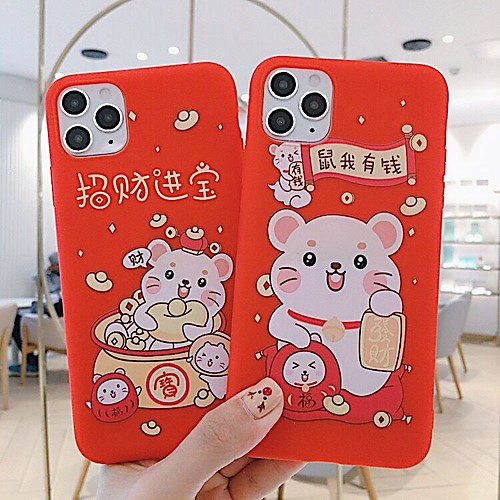 

Shockproof TPU Mouse Lovers Phone Case for Apple iPhone 11 Pro Max X XR XS Max 8 Plus 7 Plus 6 Plus SE Back Cover