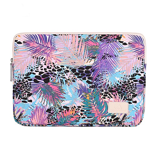 

13.3 Inch Laptop / 14 Inch Laptop / 15.6 Inch Laptop Sleeve Polyester / Canvas Trees / Leaves for Men for Women for Business Office Water Proof Shock Proof