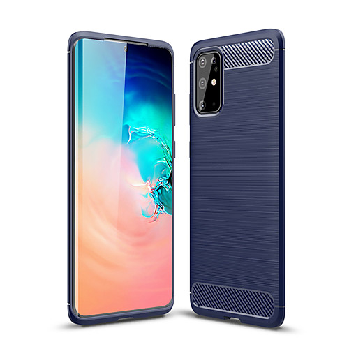 

Case For Samsung Galaxy Galaxy S10 / Galaxy S10 Plus / Galaxy S10 5G Embossed Back Cover Solid Colored TPU