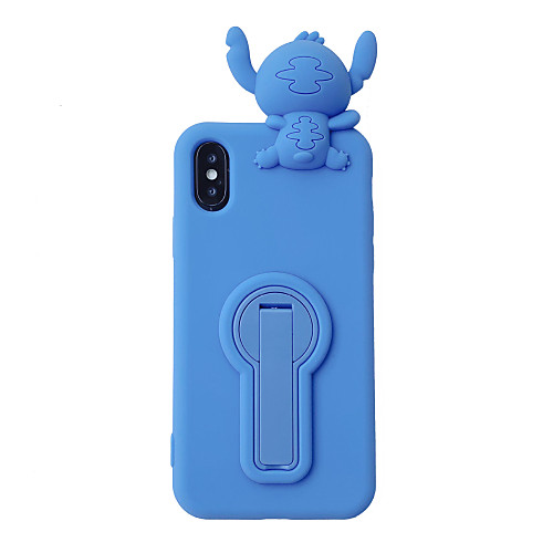 

Case For Apple iPhone 11 / iPhone 11 Pro / iPhone 11 Pro Max /6/6p/7/8/7p/8p/x/xr/xsmax Shockproof / Dustproof / with Stand Back Cover 3D Cartoon Silica Gel
