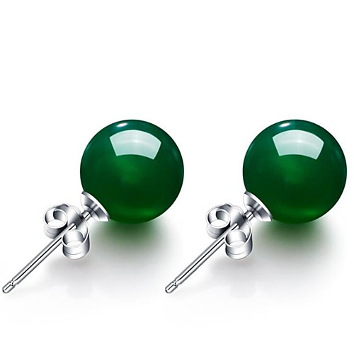 

Women's Agate Earrings Geometrical Flower Stylish Earrings Jewelry Light Green / Light Red For Gift Daily 1 Pair