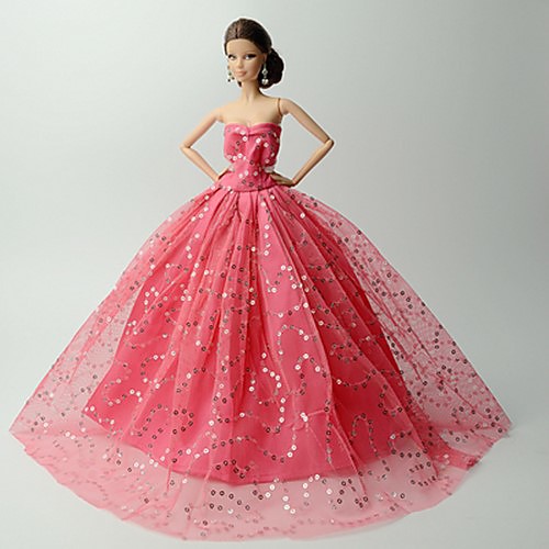 

For Barbie Doll fluorescent orange For Girl's Doll Toy