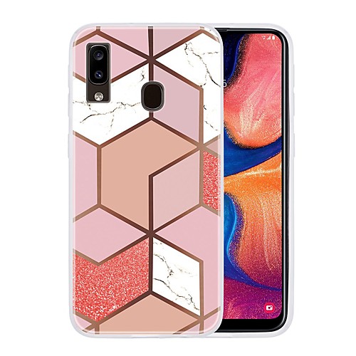 

Case For Samsung Galaxy A10/A30/ Galaxy A50 Ultra-thin / Pattern Back Cover Geometric Pattern / Marble TPU For Galaxy A20/A20S/A30S/A40/A20E/A50S/A70