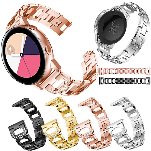 

Watch Band for Gear S2 / Samsung Galaxy Watch 42mm / Samsung Galaxy Active Samsung Galaxy Sport Band / Modern Buckle / Jewelry Design Stainless Steel Wrist Strap