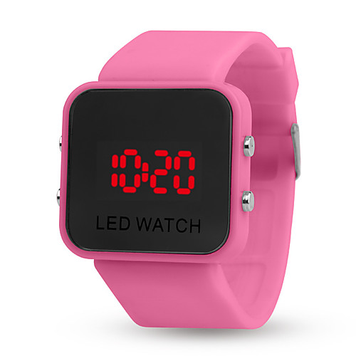 

Women's Digital Watch New Arrival Fashion Black Red Green Silicone Digital Black White Purple Calendar / date / day Chronograph New Design 1 pc Digital