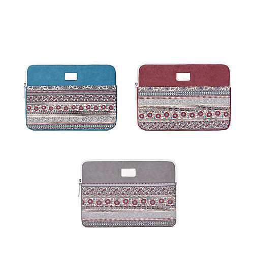 

11.6 Inch Laptop / 12 Inch Laptop / 13.3 Inch Laptop Sleeve Canvas Lines / Waves for Men for Women for Business Office Water Proof Shock Proof