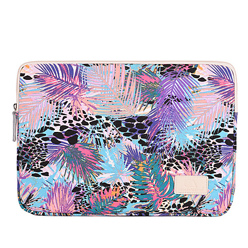 

11.6 Inch Laptop / 12 Inch Laptop / 13.3 Inch Laptop Sleeve Polyester / Canvas Trees / Leaves for Men for Women for Business Office Water Proof Shock Proof