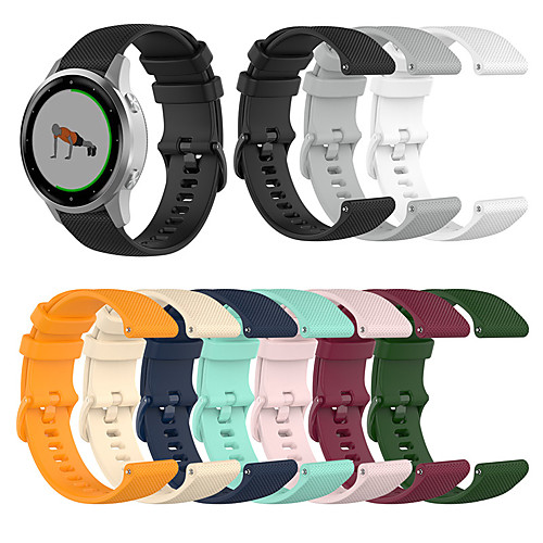 

Watch Band for vivomove 3s / Garminmove3S / Vivoactive 3 / Garmin Vivoactive 4 / Garmin Vivoactive 4S Garmin Sport Band / Classic Buckle Silicone Wrist Strap 18 / 20 / 22mm