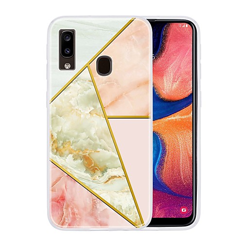 

Case For Samsung Galaxy A10/A30/ Galaxy A50 Ultra-thin / Pattern Back Cover Geometric Pattern / Marble TPU For Galaxy A20/A20S/A30S/A40/A20E/A50S/A70