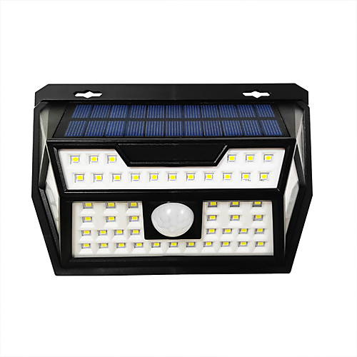 

BRELONG IP65 Waterproof LED Solar Four-Sided Light Outdoor Sports Induction Lamp 62 LEDs Wall Light
