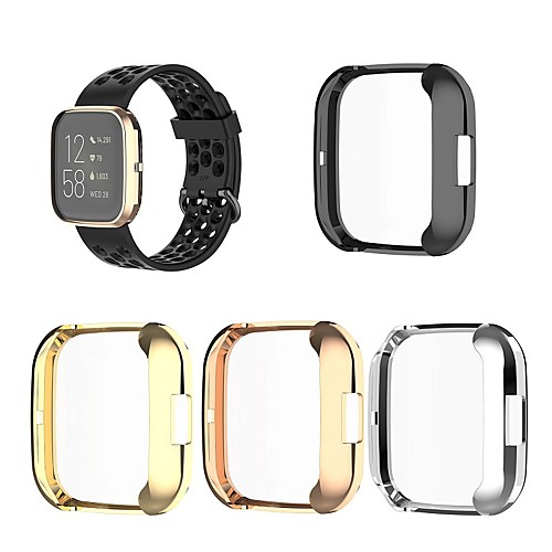 

Cases For versa 2 Rubber Compatibility Fitbit Electroplating Turnkey