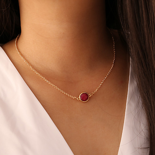 

Women's Pendant Necklace Necklace Classic Lucky Classic Trendy Fashion Cute Resin Chrome White Purple Red 43 cm Necklace Jewelry 1pc For Gift Daily School Street Festival