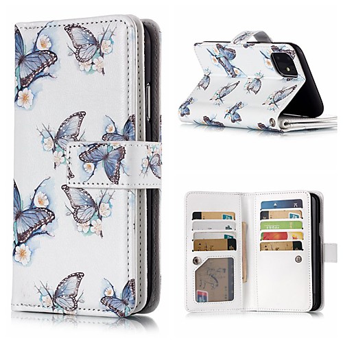 

Case For Apple iPhone 11 / iPhone 11 Pro / iPhone 11 Pro Max Wallet / Card Holder / Flip Full Body Cases Butterfly PU Leather For iPhone XS/XS Max/XS/X/7/8 Plus/6/6s Plus/5/5s/SE