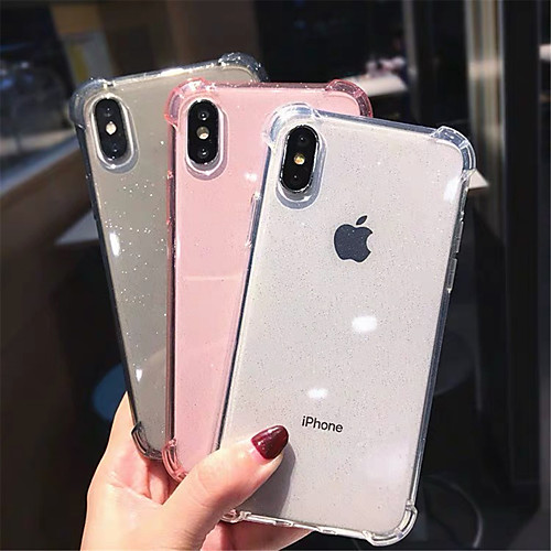 

Case For Apple iPhone 11 / iPhone 11 Pro / iPhone 11 Pro Max Shockproof / Glitter Shine Back Cover Transparent / Glitter Shine TPU for X XS XR XS MAX 8 8plus 7 7plus 6 6S 6plus 6Splus