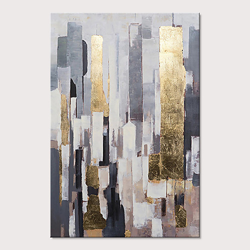 

Oil Painting Hand Painted Vertical Abstract Modern Stretched Canvas