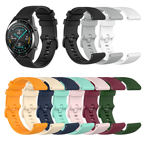 

Watch Band for Huawei Watch GT2 46mm / Huawei Watch GT2 42mm Huawei Sport Band / Classic Buckle Silicone Wrist Strap