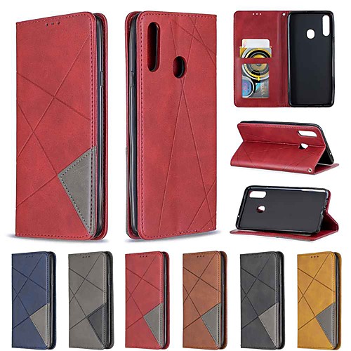 

Case For Samsung Galaxy S9 / S9 Plus / Galaxy A7(2018) Wallet / Card Holder / with Stand Full Body Cases Solid Colored PU Leather / TPU