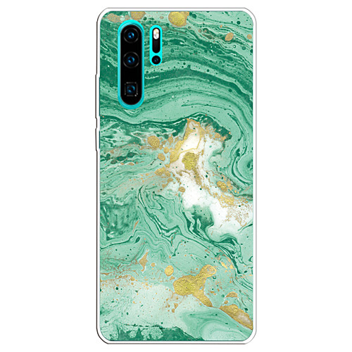 

Case For Huawei scene map P30 P30 Pro P30 Lite colorful marble pattern varnish embossed TPU material all-inclusive mobile phone case HC