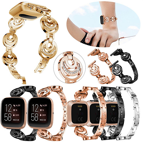 

Watch Band for Fitbit Versa / Fitbi Versa Lite / Fitbit Versa 2 Fitbit Sport Band / Classic Buckle / Modern Buckle Stainless Steel Wrist Strap for Fitbit Versa 2