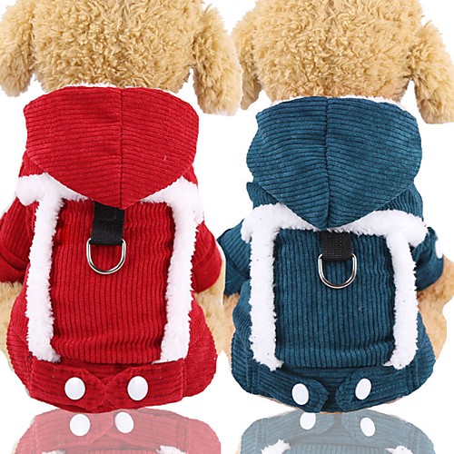 

Dog Cat Coat Jacket Puffer / Down Jacket Solid Colored Casual / Daily Simple Style Outdoor Winter Dog Clothes Puppy Clothes Dog Outfits Red Dark Green Costume for Girl and Boy Dog Polyester XS S M L