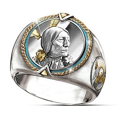 

Men Band Ring Geometrical Gold Gold Plated Eagle Fashion 1pc 7 8 9 10 11 / Men's